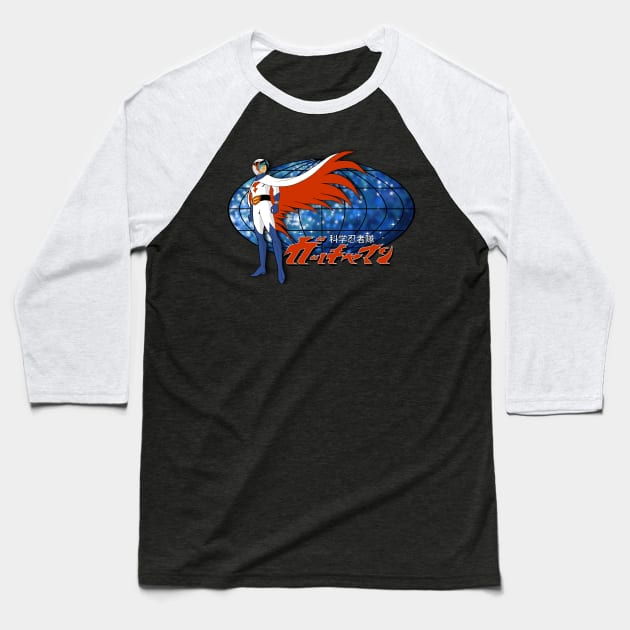 Gatchaman Ken The Eagle Baseball T-Shirt by mikiex